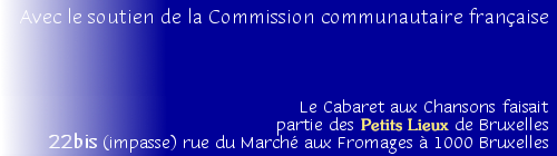 Marché aux Fromages 22 à 1000 Bxl; 02-512.XX.XX, remerciements à la CoCoF